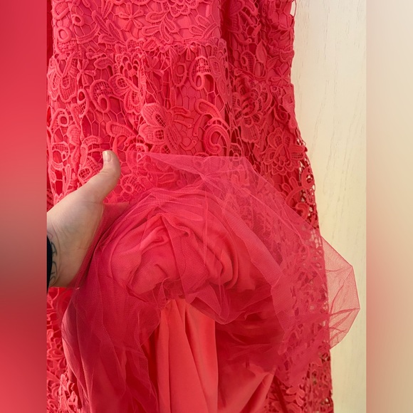 Torrid Midi Crochet Lace Sweetheart Dress - Picture 7 of 8